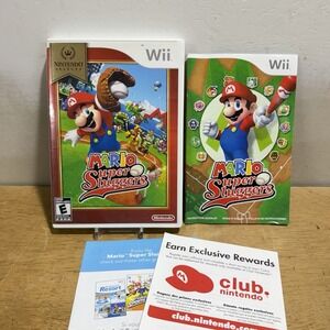 Mario Super Sluggers Nintendo Selects - Wii - CIB - Tested & Working